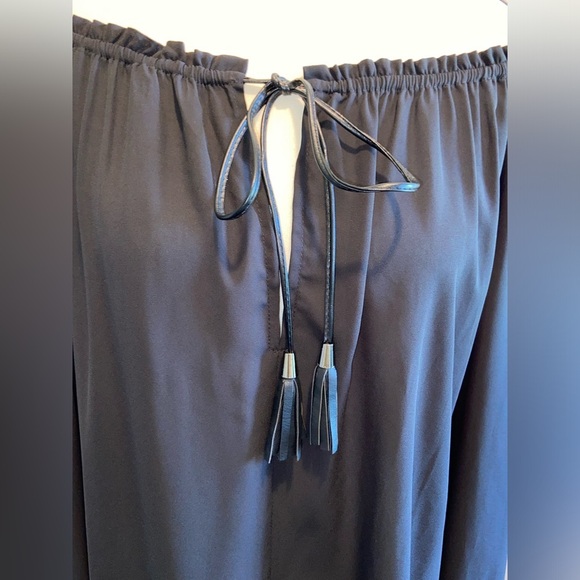 Women’s RUDSAK flowy semi sheer black blouse size medium‎ - Picture 7 of 14